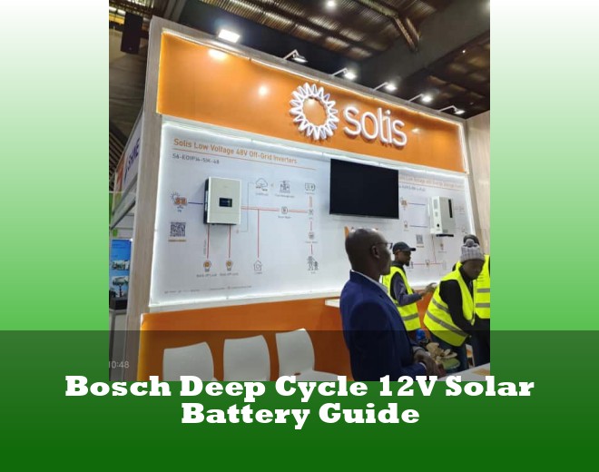 Bosch Deep Cycle 12V Solar Battery Guide